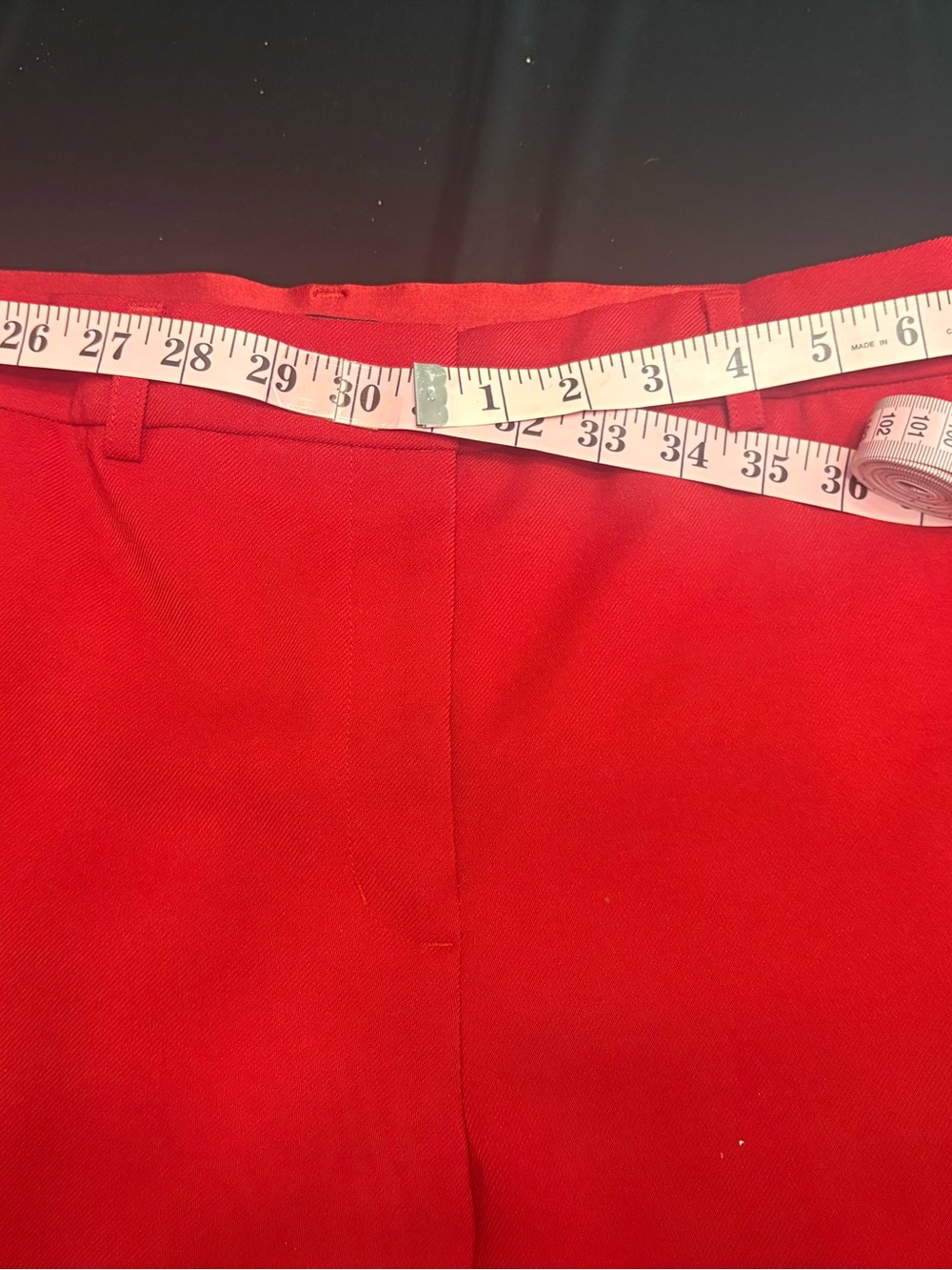 Express Red Editor Straight Ankle Pants - Picture 9 of 11